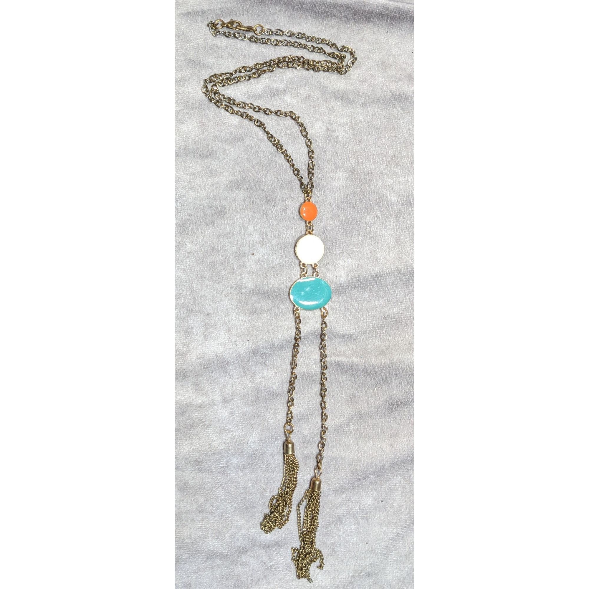 Other Retro Bohemian Enamel Disc Fringe Necklace Size ONE SIZE - 5 Thumbnail