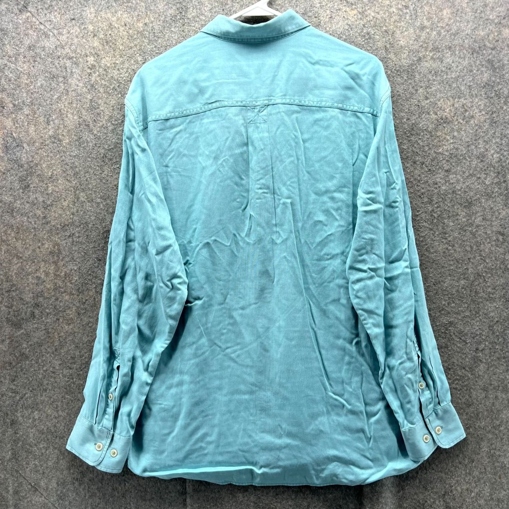 Tommy Bahama VINTAGE Tommy Bahama Shirt Mens L Light Blue Button-Down Tencel Dobby Dylan Preppy Size US L / EU 52-54 / 3 - 2 Thumbnail