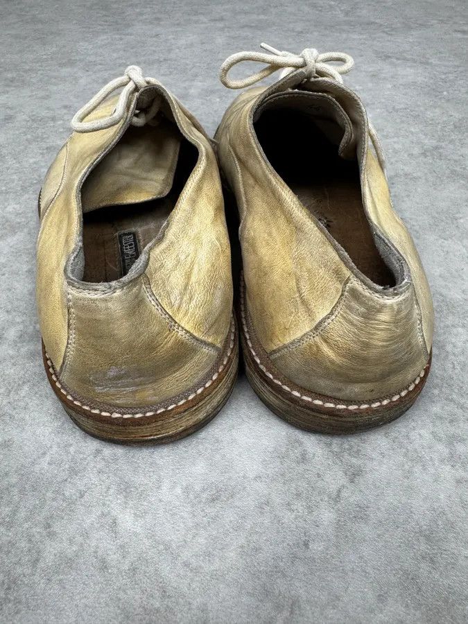 Ann Demeulemeester Ann Demeulemeester Beige Eroded Leather Boots Size US 11 / EU 44 - 3 Thumbnail