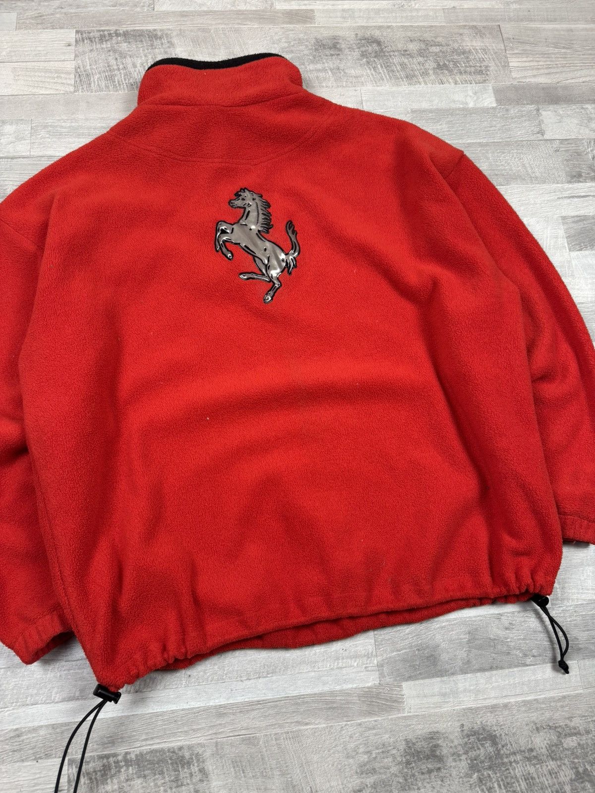Ferrari Vintage 90s Ferrari Experience Fleece Red Jacket XL sz Size US XL / EU 56 / 4 - 4 Thumbnail