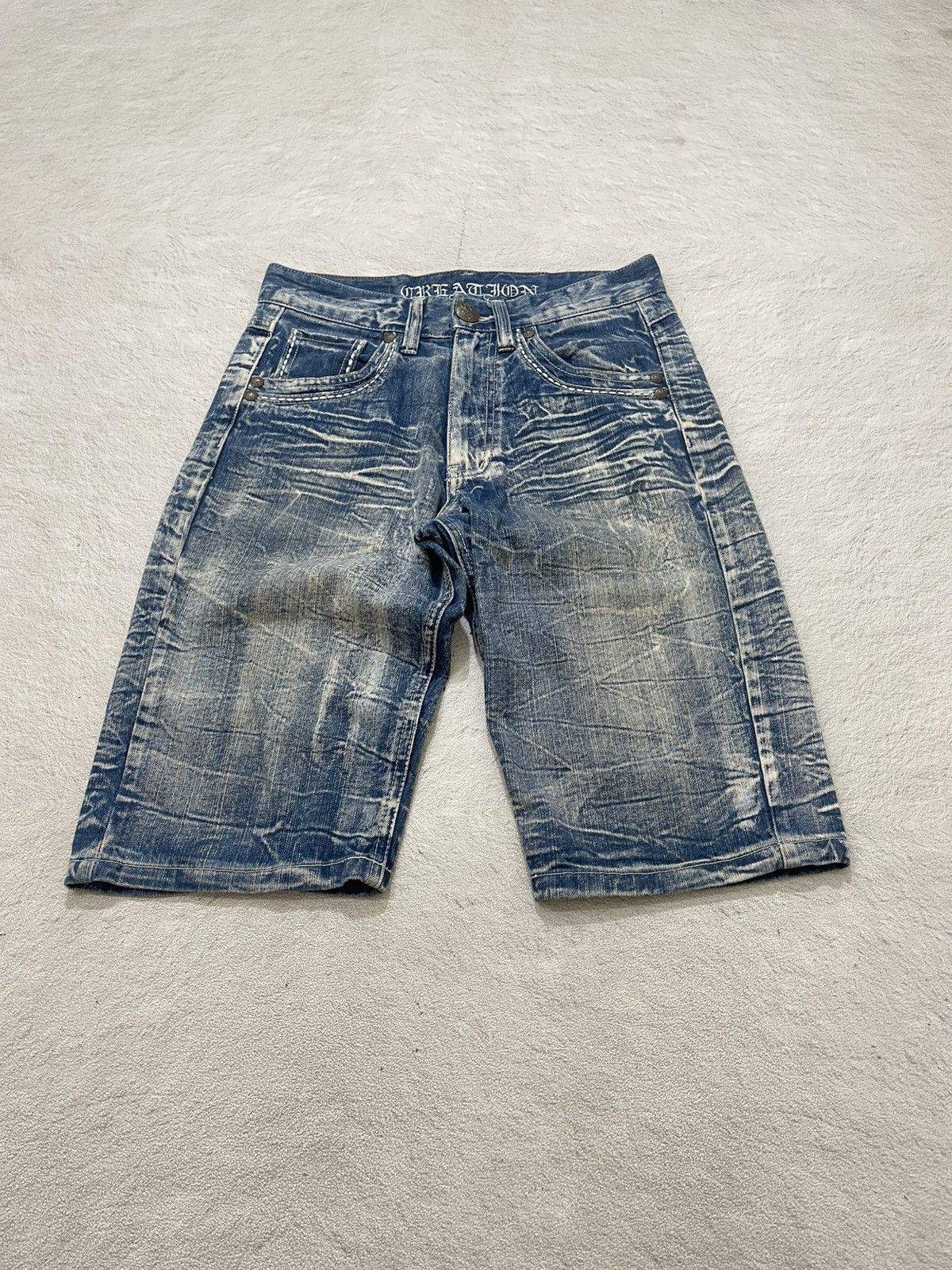 Japanese Brand 2000s Japan Washed Denim Heavy Fade Distressed If6was9 LGB Size US 30 / EU 46 - 1 Thumbnail