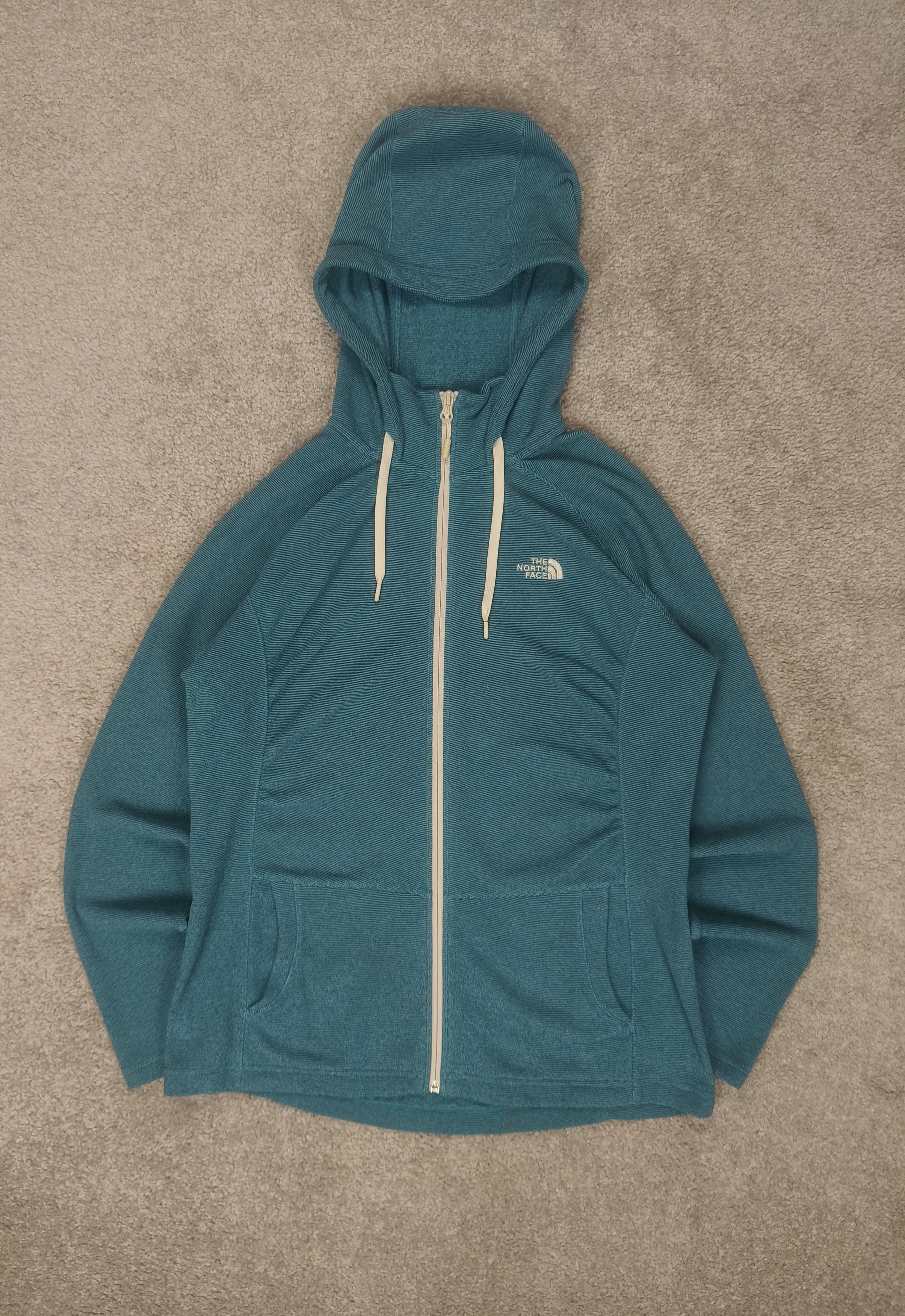 The North Face North Face Womens Mezzaluna Full Zip Teal Blue Fleece Hoodie Size L / US 10 / IT 46 - 1 Thumbnail
