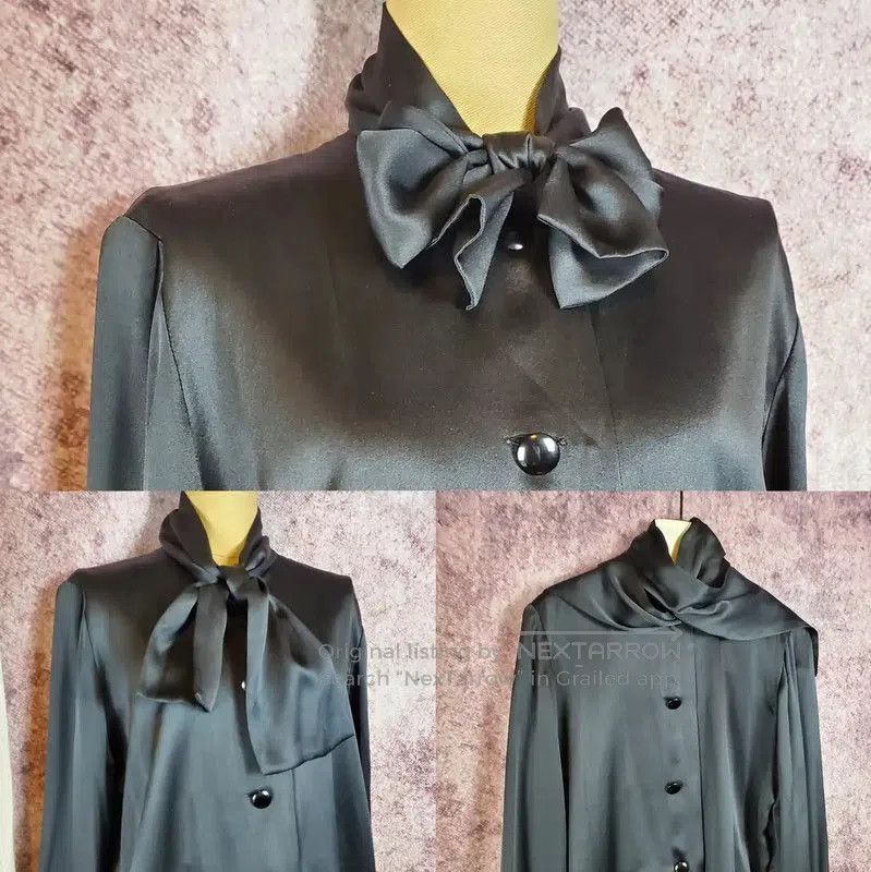 Givenchy Givenchy Black Silk Long Sleeve Blouse . Size M / US 6-8 / IT 42-44 - 2 Thumbnail