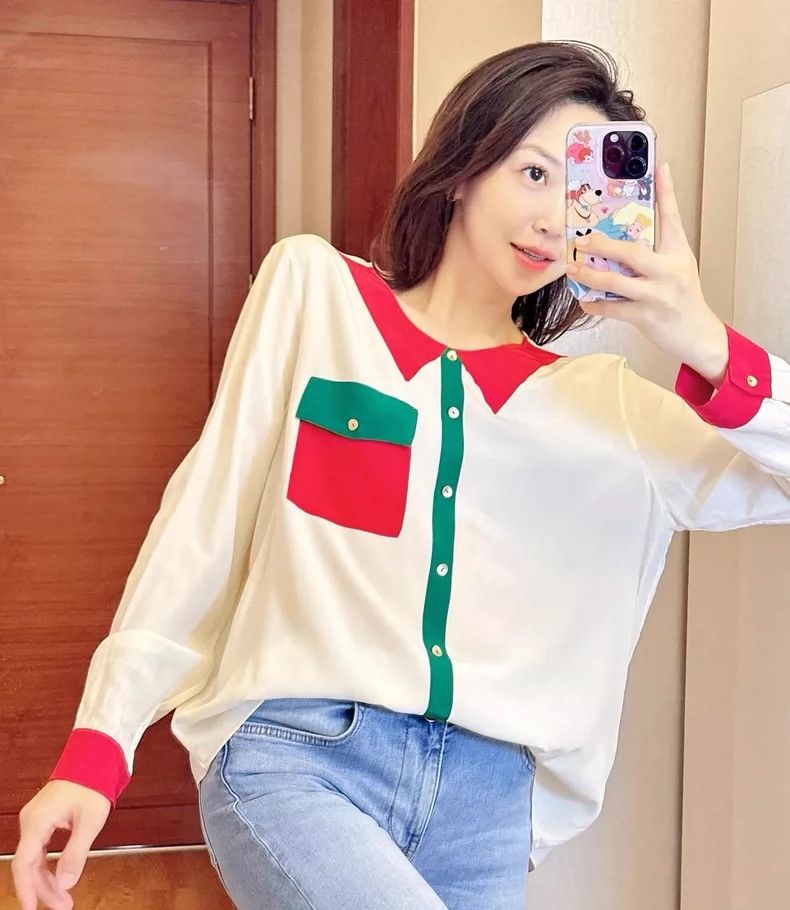 Gucci Gucci Color-blocked silk long sleeves Size S / US 4 / IT 40 - 8 Thumbnail