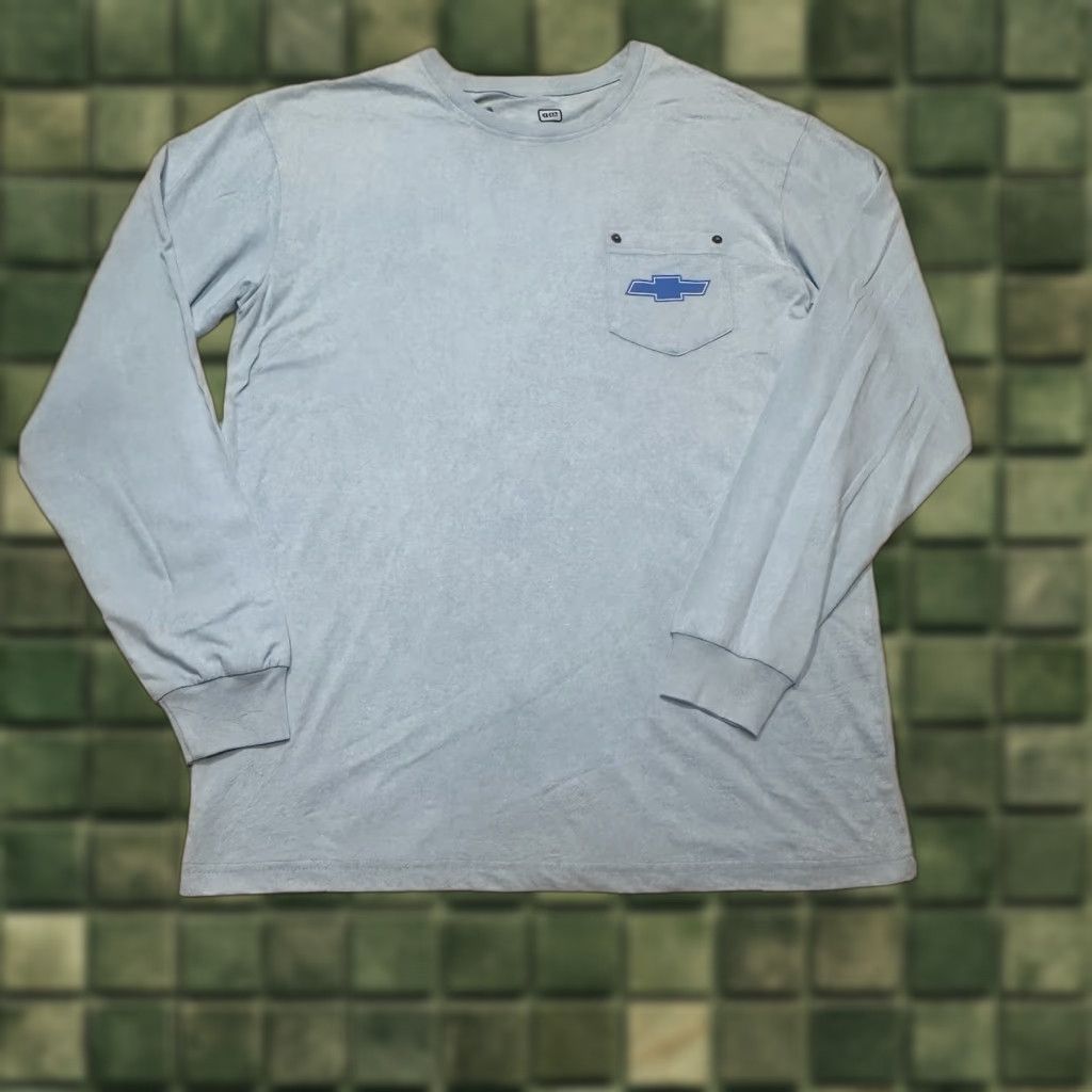 Doublet Chevy Camaro T Shirt Mens Large Blue Long Sleeve Double Sided Size US L / EU 52-54 / 3 - 1 Thumbnail