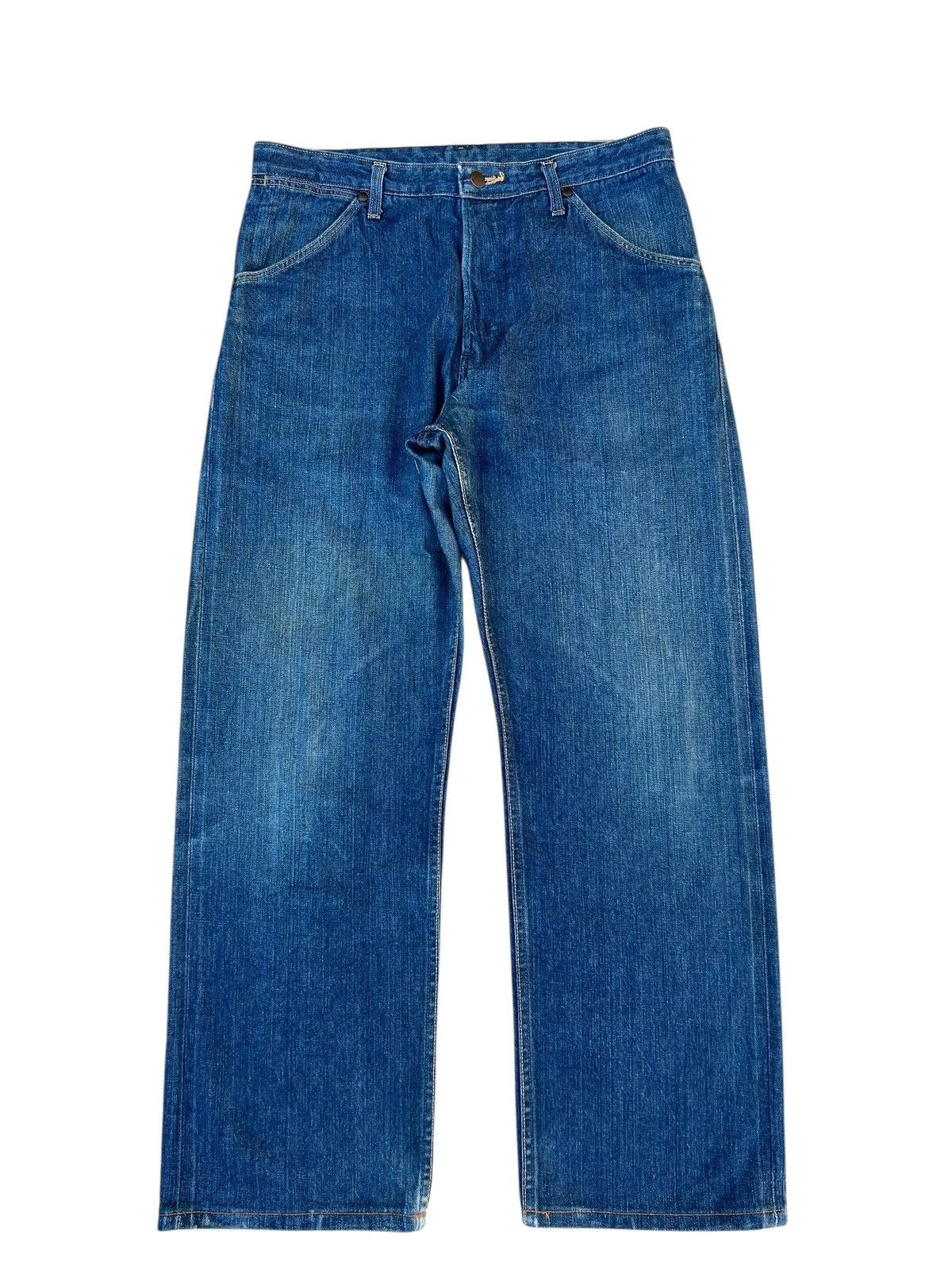 Wrangler Vintage 90s Wrangler Blue Bell Mud Denim Selvedge Jeans Size US 35 - 2 Thumbnail