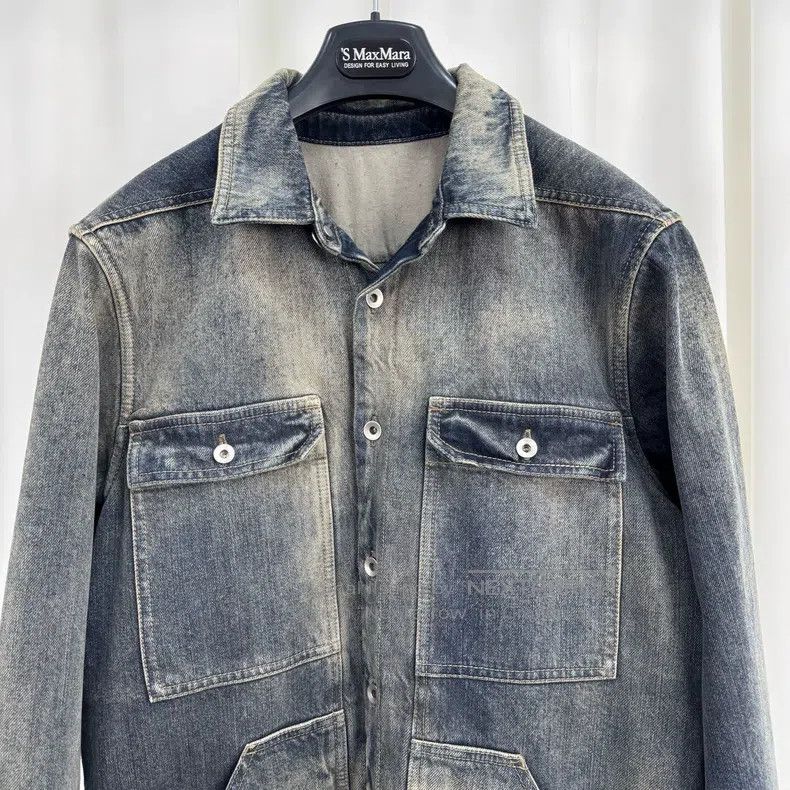Rick Owens Rick Owens Washed denim jacket Size US XS / EU 42 / 0 - 3 Thumbnail