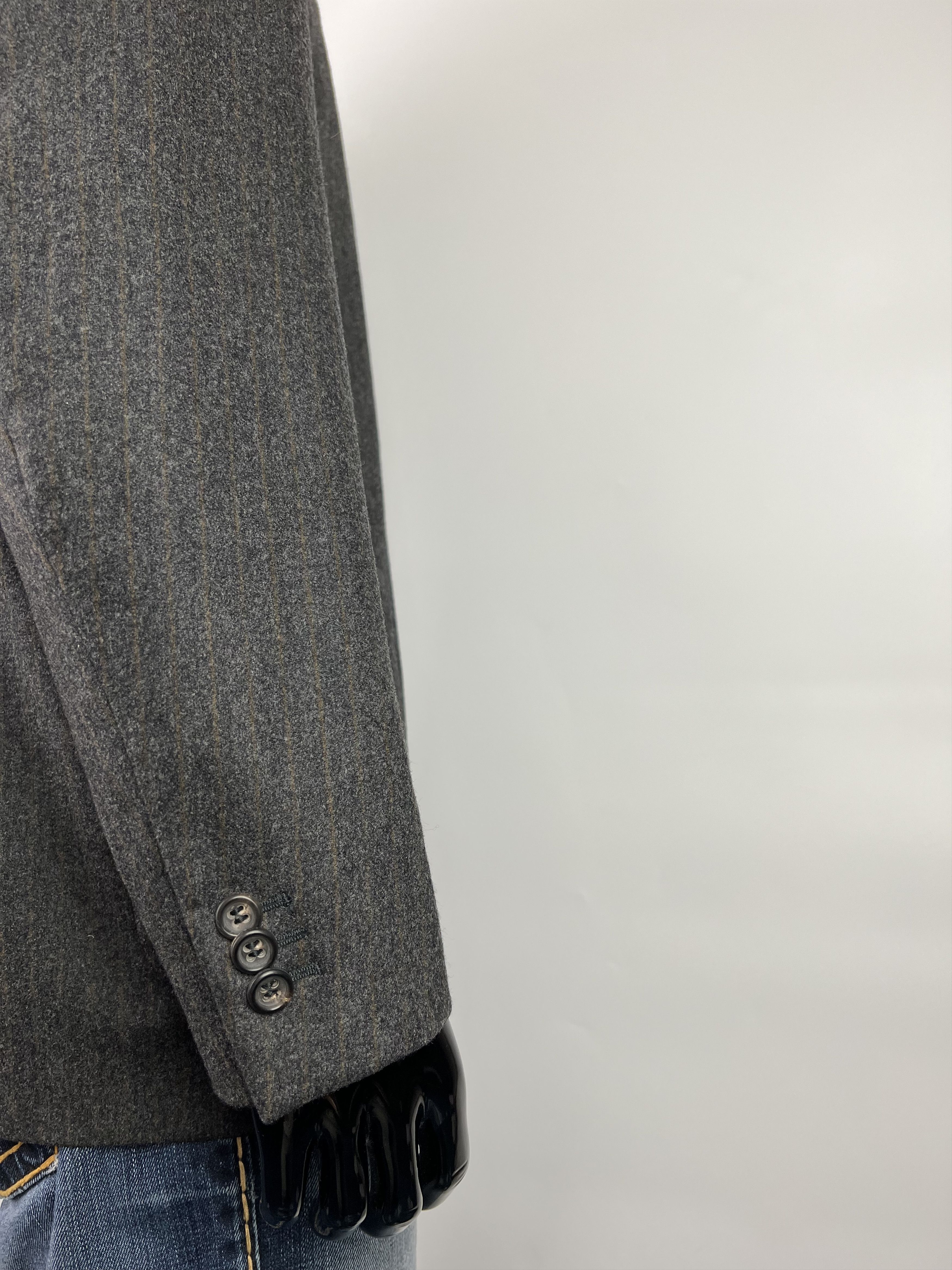 Jil Sander × Raf Simons Jil Sander Raf Simons Era Striped Wool Blazer Size 50R Size 50R - 6 Thumbnail