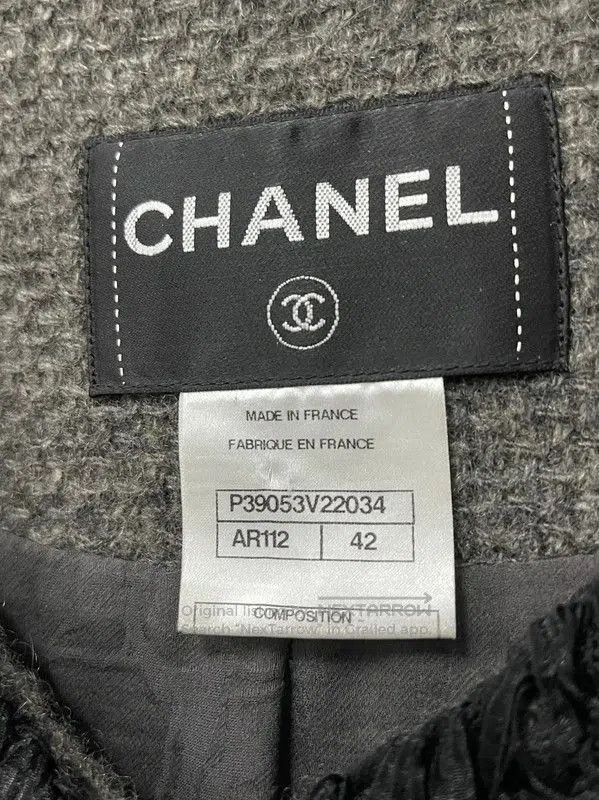 Chanel Chanel Gray Cotton Women's Jacket . Size XXS / US 00 / IT 34 - 7 Thumbnail