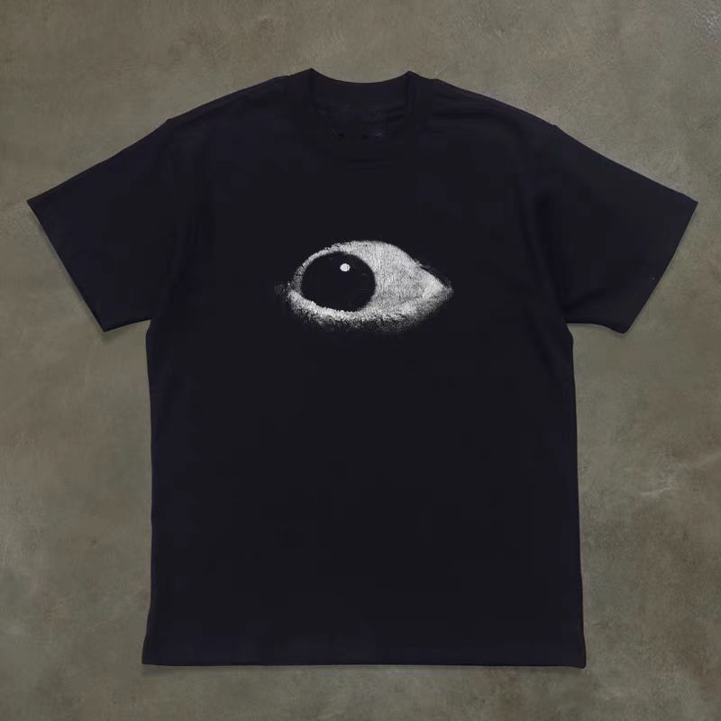 Other Black washed retro eye print loose t-shirt Size US M / EU 48-50 / 2 - 1 Thumbnail
