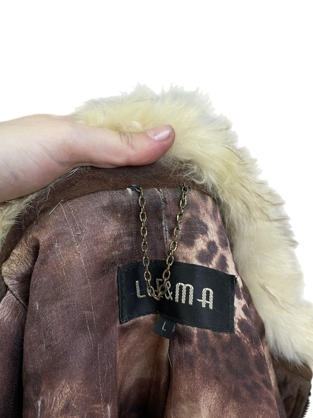 If Six Was Nine Hysteric glamour style brown fur fuzzy jacket vintage y2k Size L / US 10 / IT 46 - 12 Thumbnail