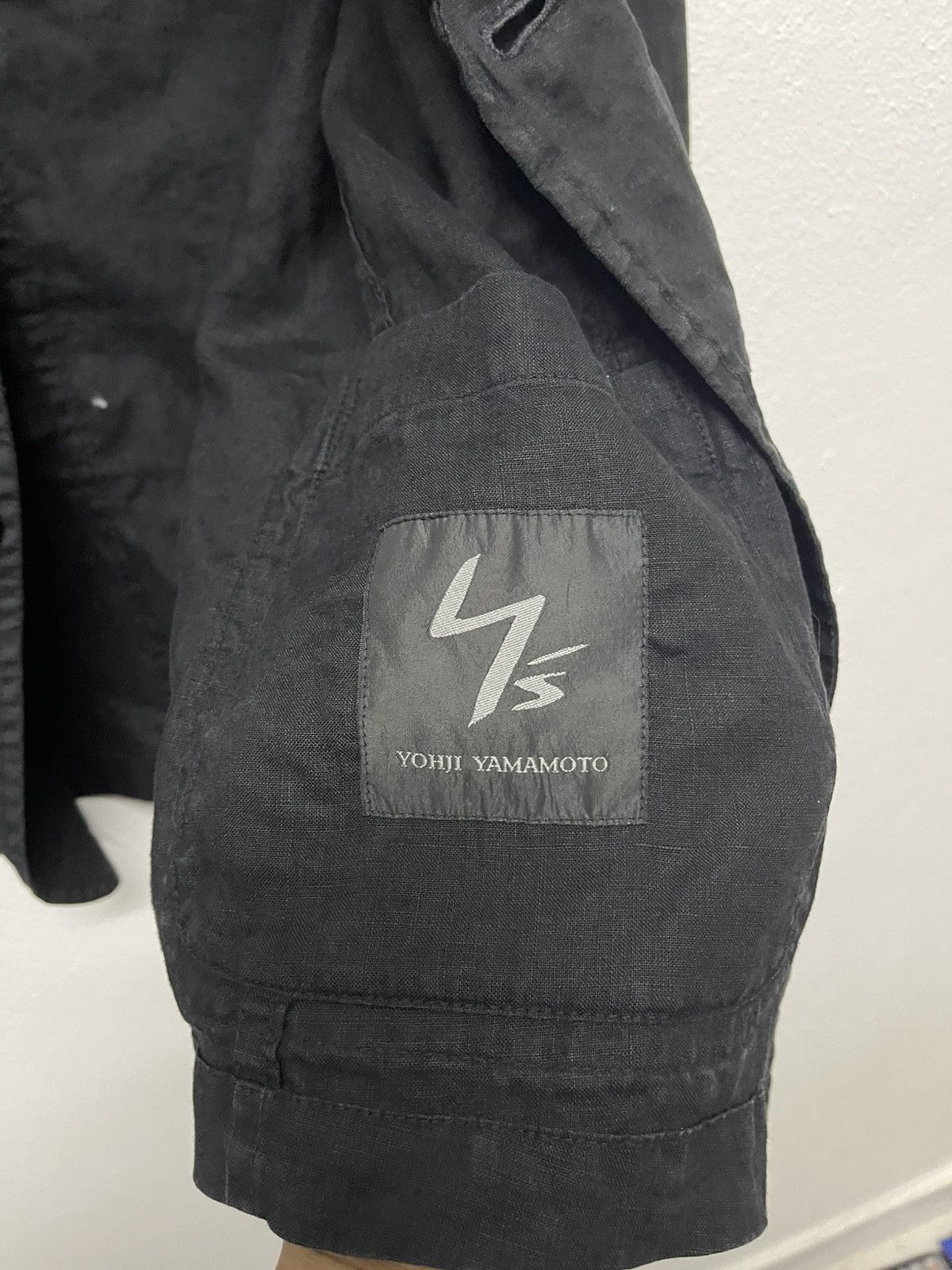 Yohji Yamamoto 80s YOHJI YAMAMOTO LINEN BLAZZER JACKET RARE Size L / US 10 / IT 46 - 14 Thumbnail