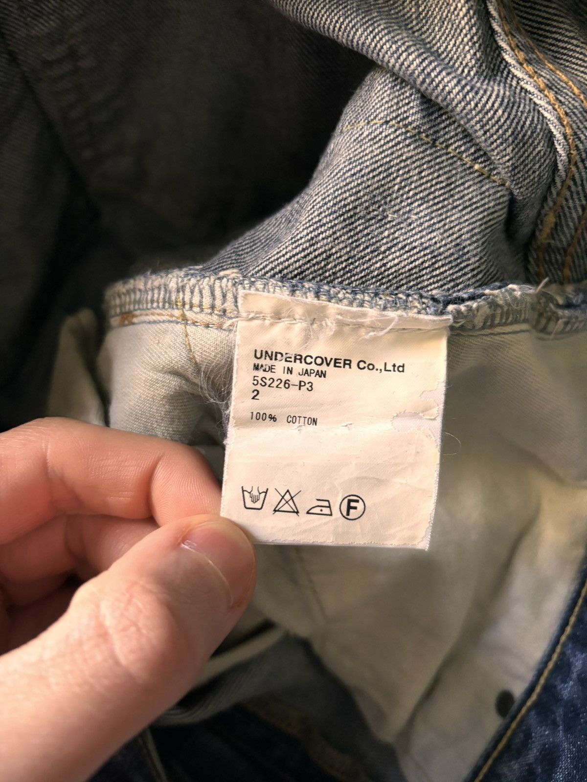 Japanese Brand × Undercover Undercover ss05 but beautiful “60” denim men’s size 3 Size US 32 / EU 48 - 7 Thumbnail