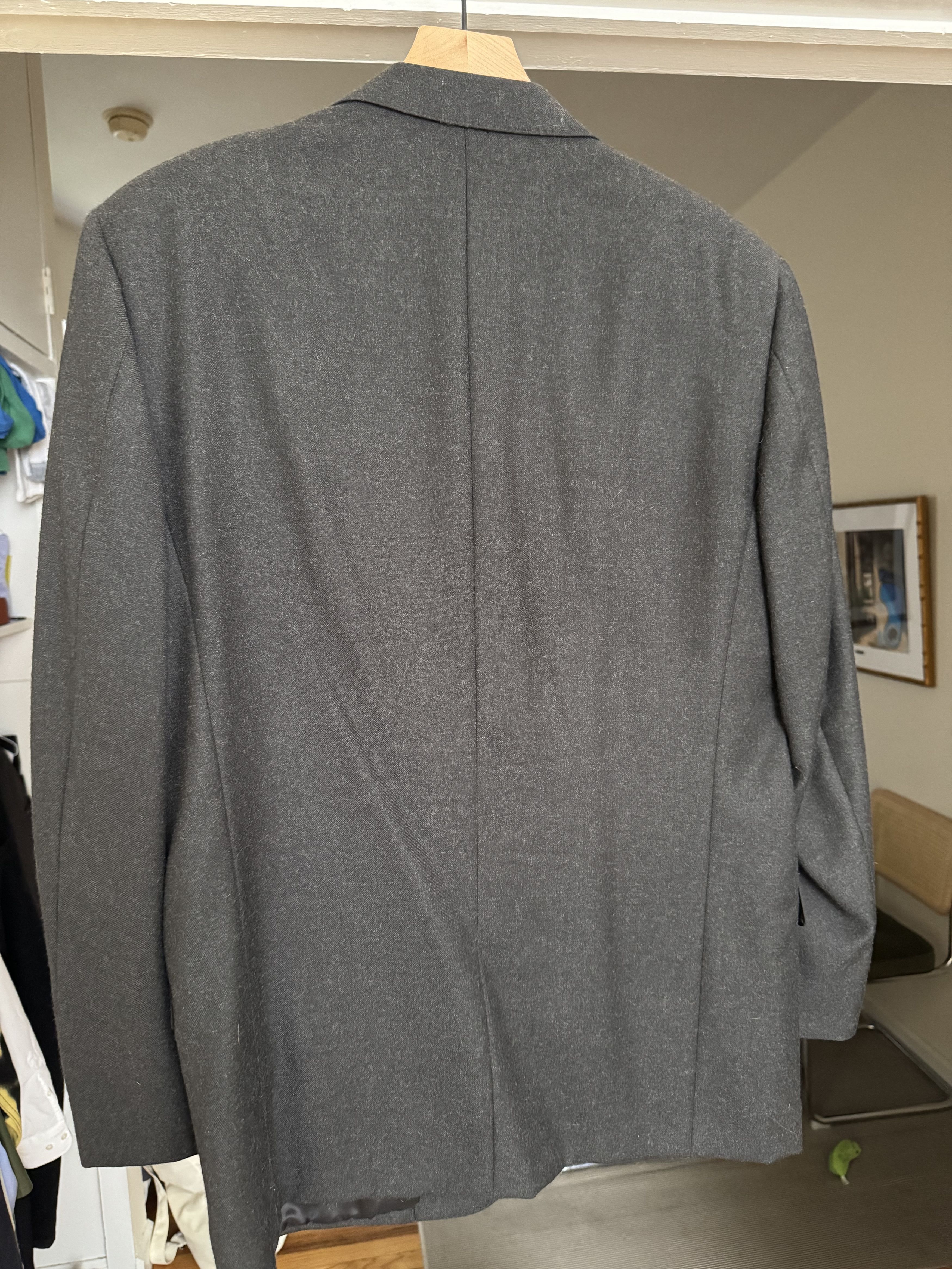Christian Dior Monsieur Christian Dior Monsieur Grey Blazer (Vintage) Size 50R - 2 Thumbnail
