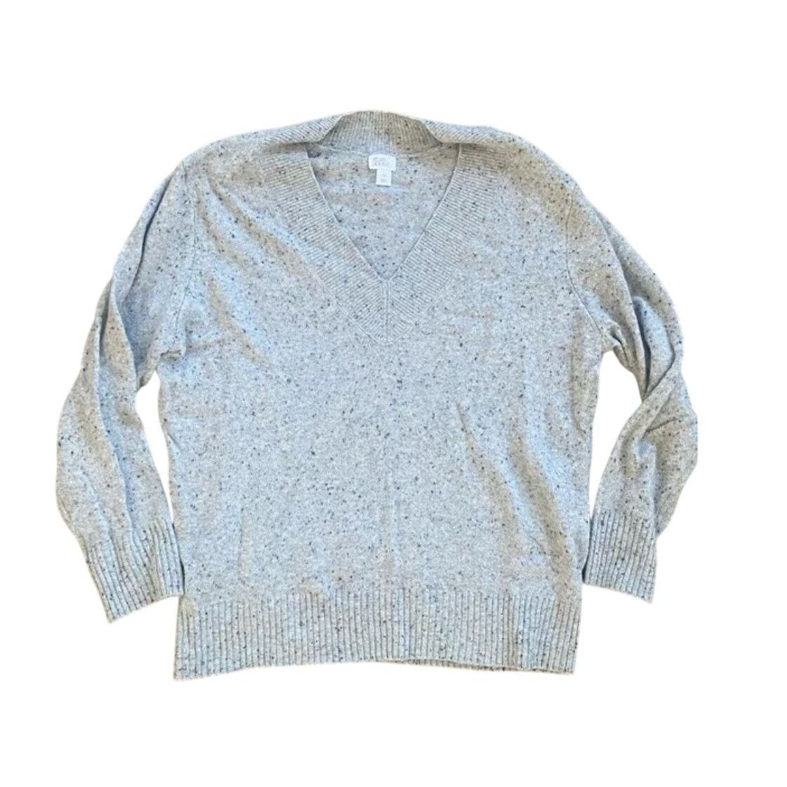 Other Cozy Gray Sweater By Stars Above With Speckled Design V-Neck Size ONE SIZE - 6 Thumbnail