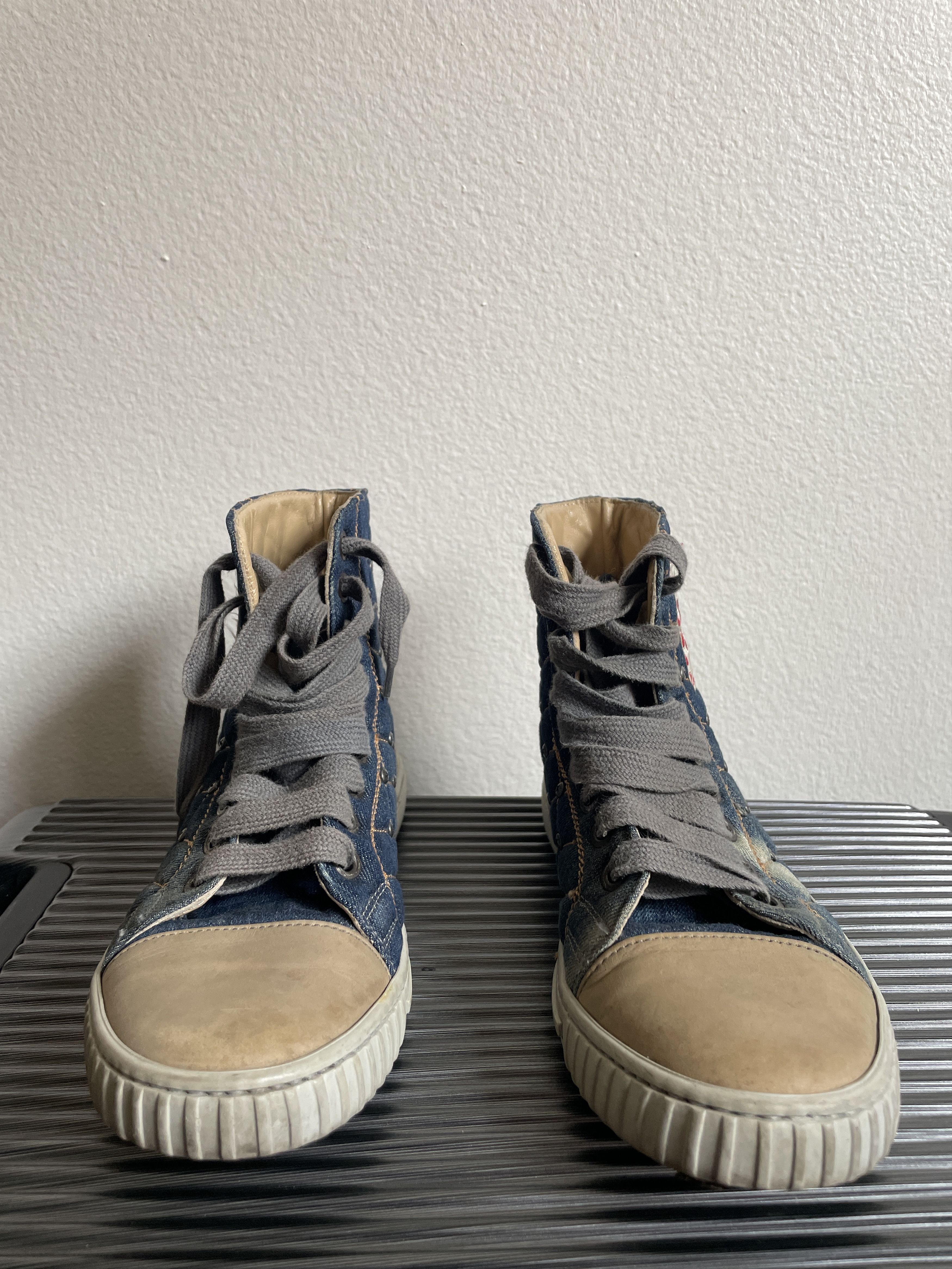 John Galliano John Galliano Studded Fight Club High Tops (FW04) Size US 8 / EU 41 - 6 Thumbnail