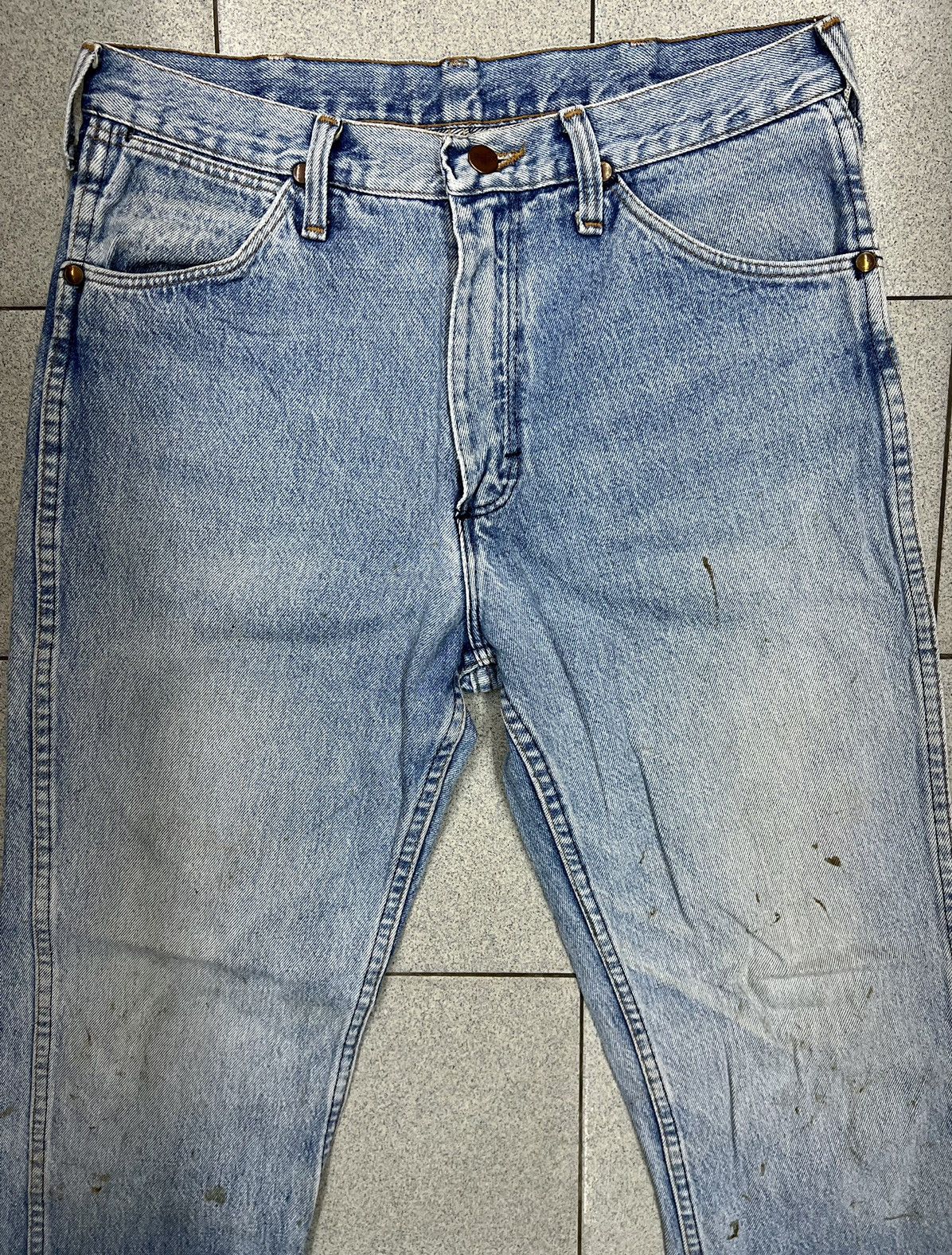 Vintage × Wrangler VINTAGE 40s WRANGLER 10MWZ BLUE BELL DENIM Size US 32 / EU 48 - 7 Thumbnail