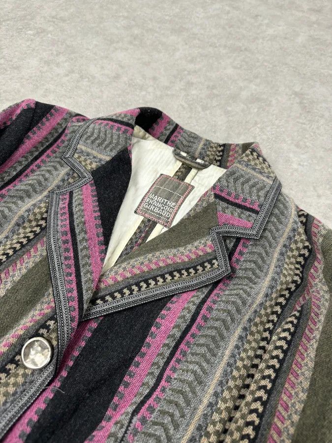 Marithe + Francois Girbaud 1990s Marithé + François Girbaud Striped Blazer Jacket Size XS / US 0-2 / IT 36-38 - 5 Thumbnail