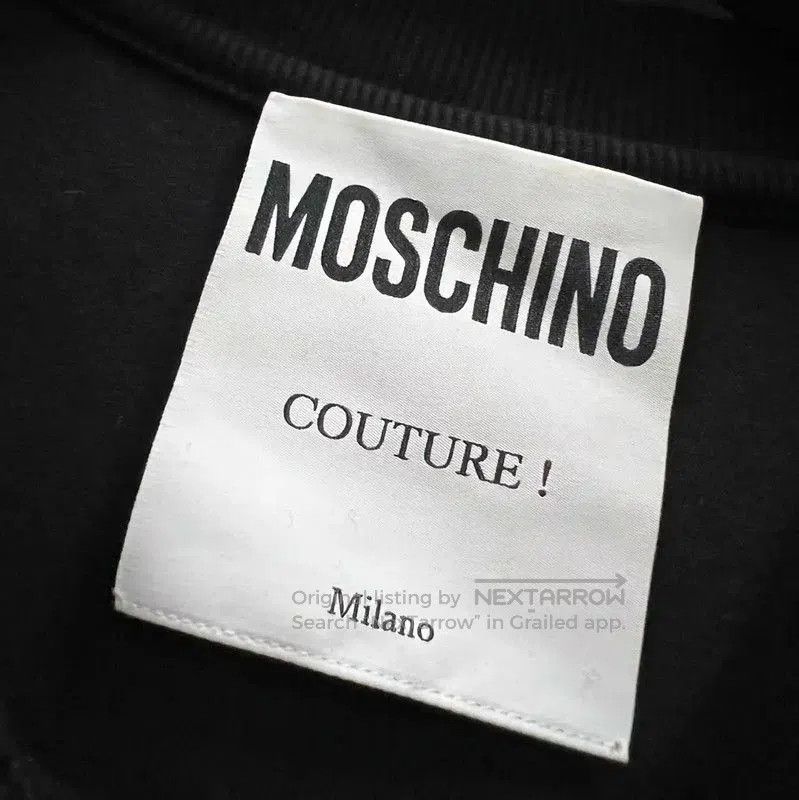 Moschino Moschino Black Logo Crewneck Sweatshirt . Size XXS / US 00 / IT 34 - 2 Thumbnail