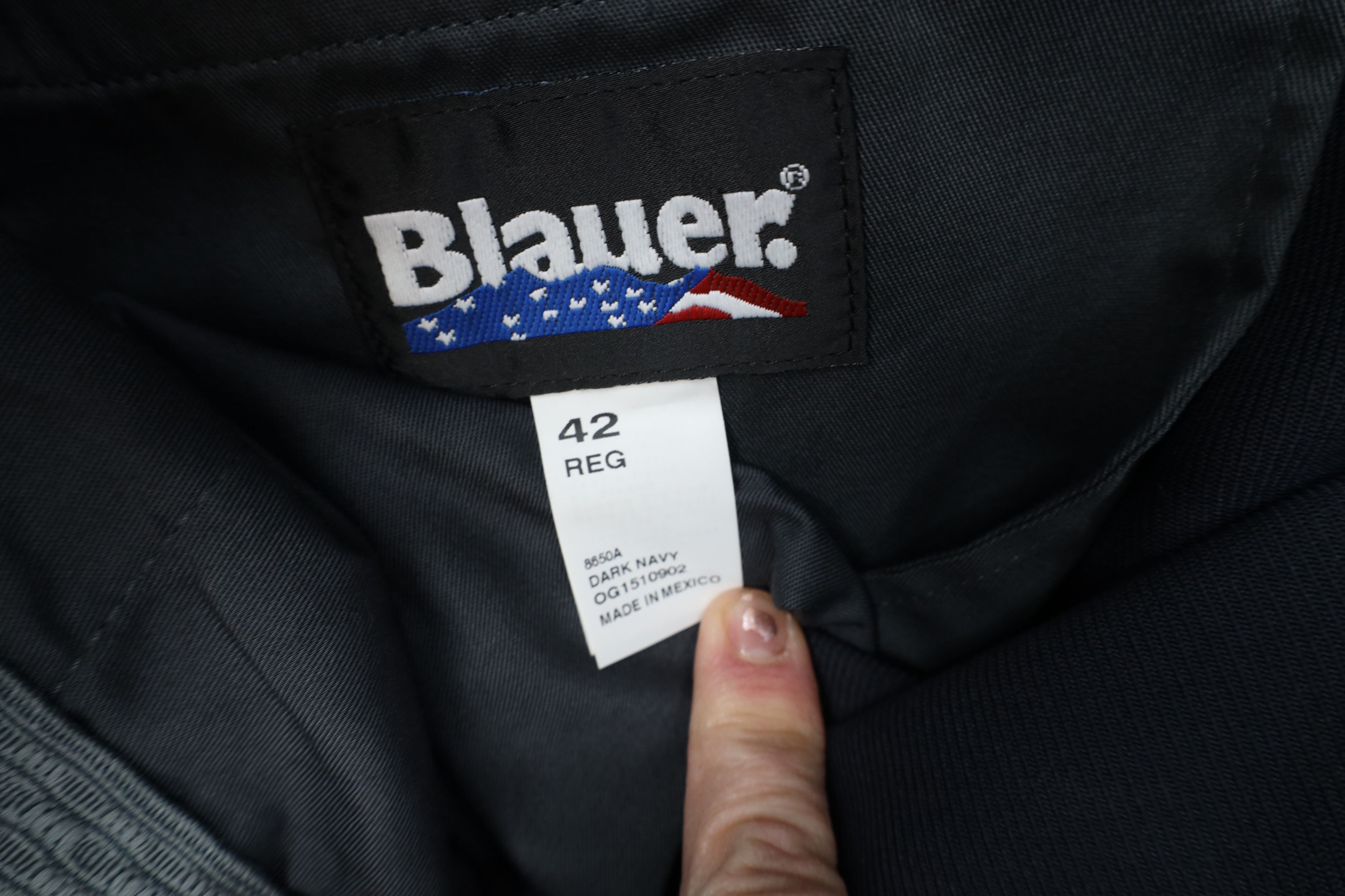 Vintage Deadstock Vintage 90s Blauer Uniform Wide Leg Pants Blue Size US 42 / EU 58 - 9 Thumbnail