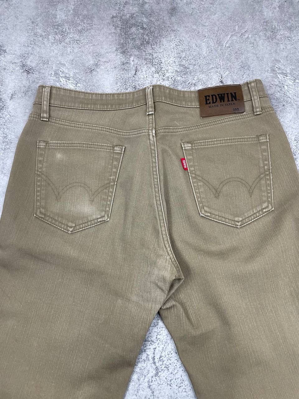 Edwin EDWIN Men Cotton Denim Jeans Pants Beige Size W33 Size US 33 - 3 Thumbnail