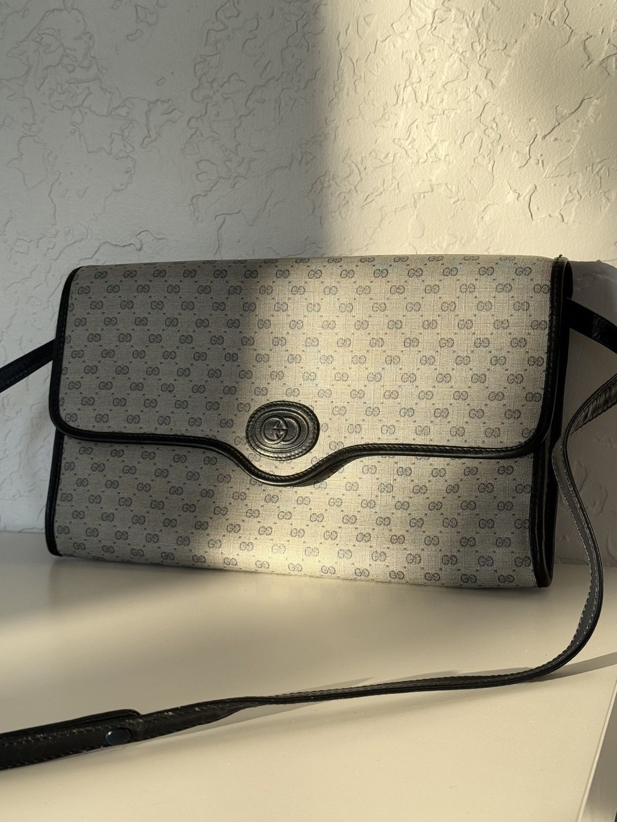 Gucci ★ GUCCI MICRO GG MONOGRAM CANVAS BAG SUPREME 90S Size ONE SIZE - 2 Thumbnail