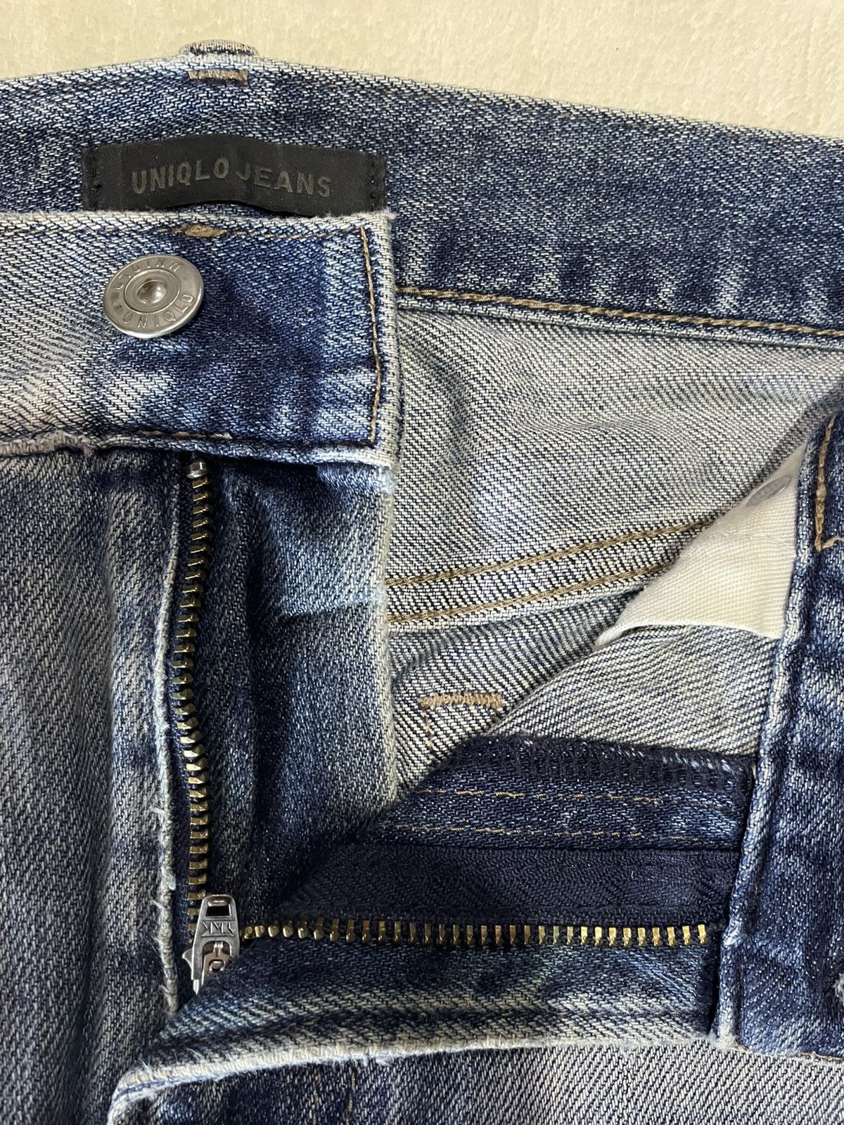 Uniqlo Vintage Japanese Brand Distress Mudwash Denim Jeans Size US 36 / EU 52 - 6 Thumbnail