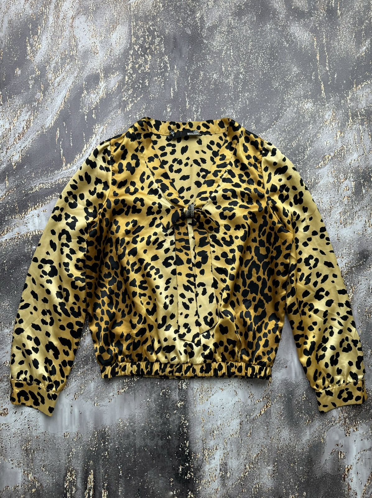 Love Moschino Love Moschino Vintage Leopard Blouse Size L / US 10 / IT 46 - 1 Thumbnail