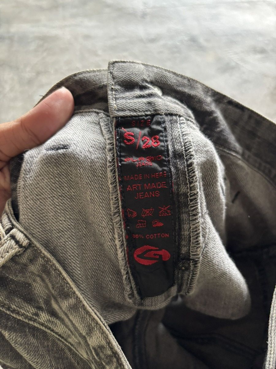 Japanese Brand Distressed double waist lace up jeans punk grungy stye Size US 32 / EU 48 - 7 Thumbnail