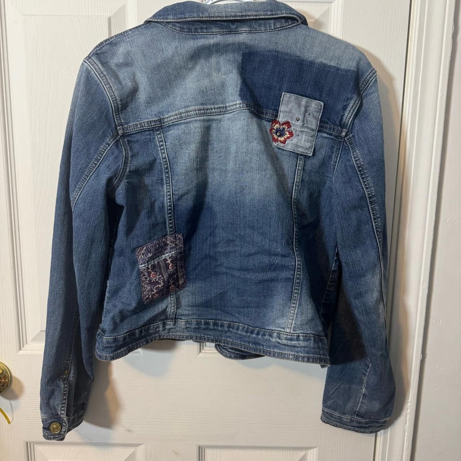 Other Vintage America Medium Boho Embroidered Jacket Size M / US 6-8 / IT 42-44 - 7 Thumbnail