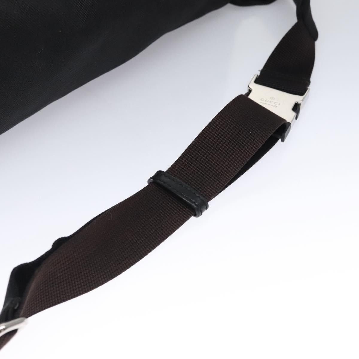 Gucci GUCCI Web Sherry Line Shoulder Bag Nylon Silver Black Red Size ONE SIZE - 7 Thumbnail