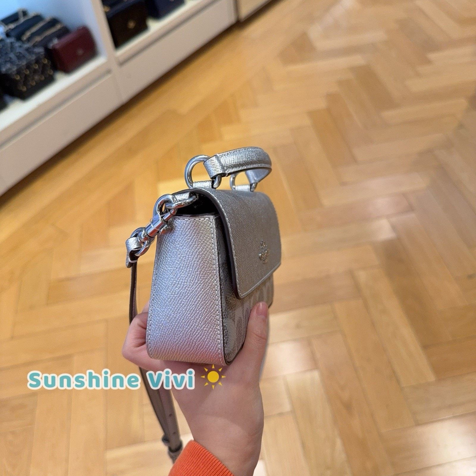 Coach NWT Coach Mini Josie Top Handle Bag Canvas CCK68 Gray/Silver Size ONE SIZE - 5 Thumbnail