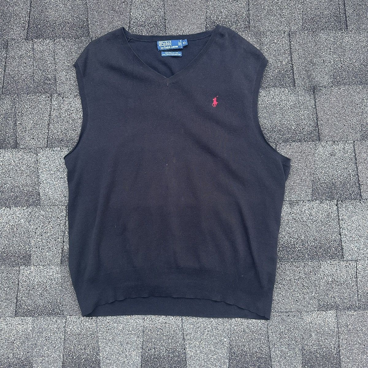 Polo Ralph Lauren Polo Ralph Lauren Woll Vest Sweater Size US XL / EU 56 / 4 - 1 Thumbnail