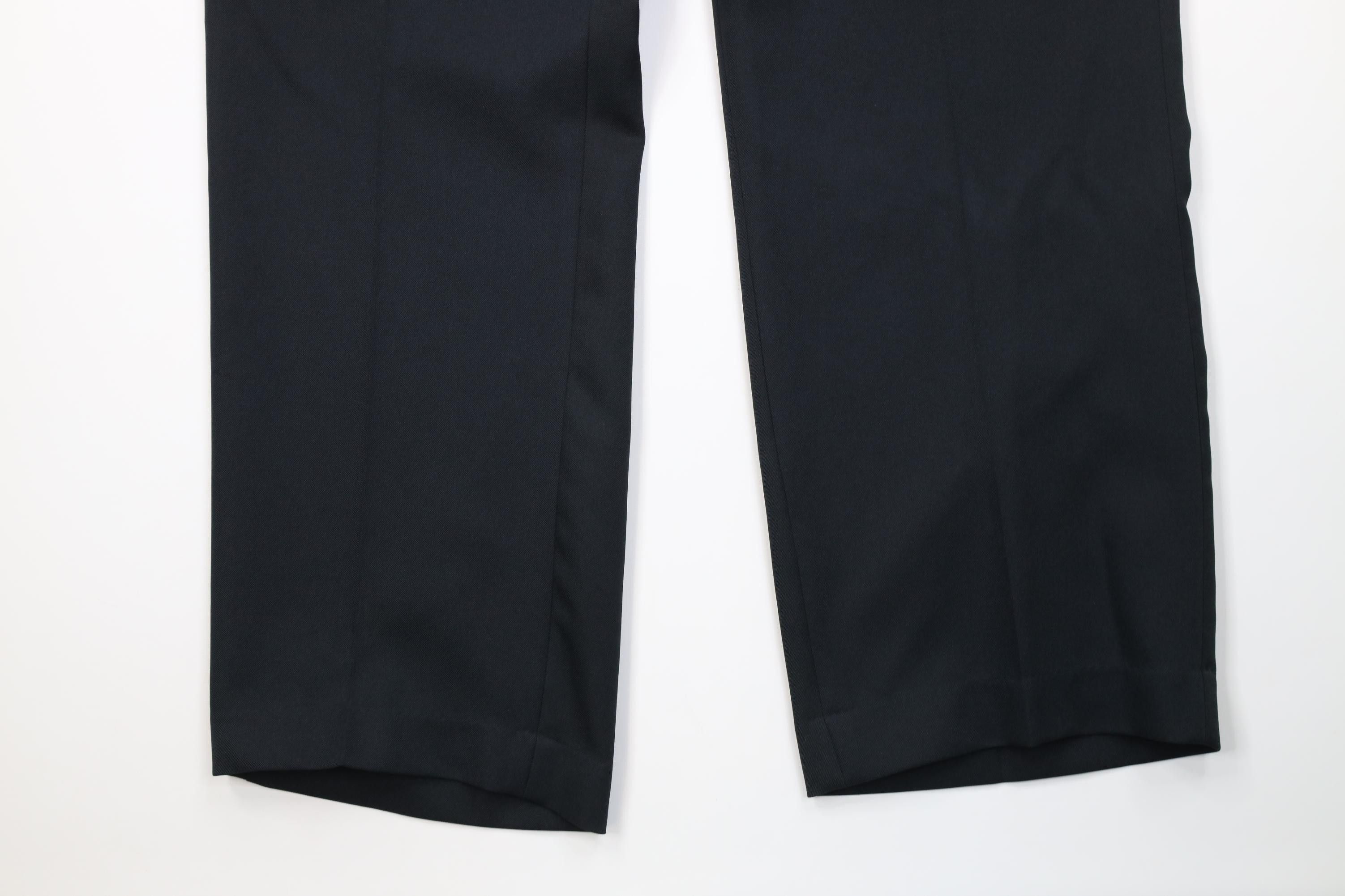 Vintage Vintage 70s Streetwear Flared Wide Leg Chino Pants Black Size US 40 / EU 56 - 4 Thumbnail