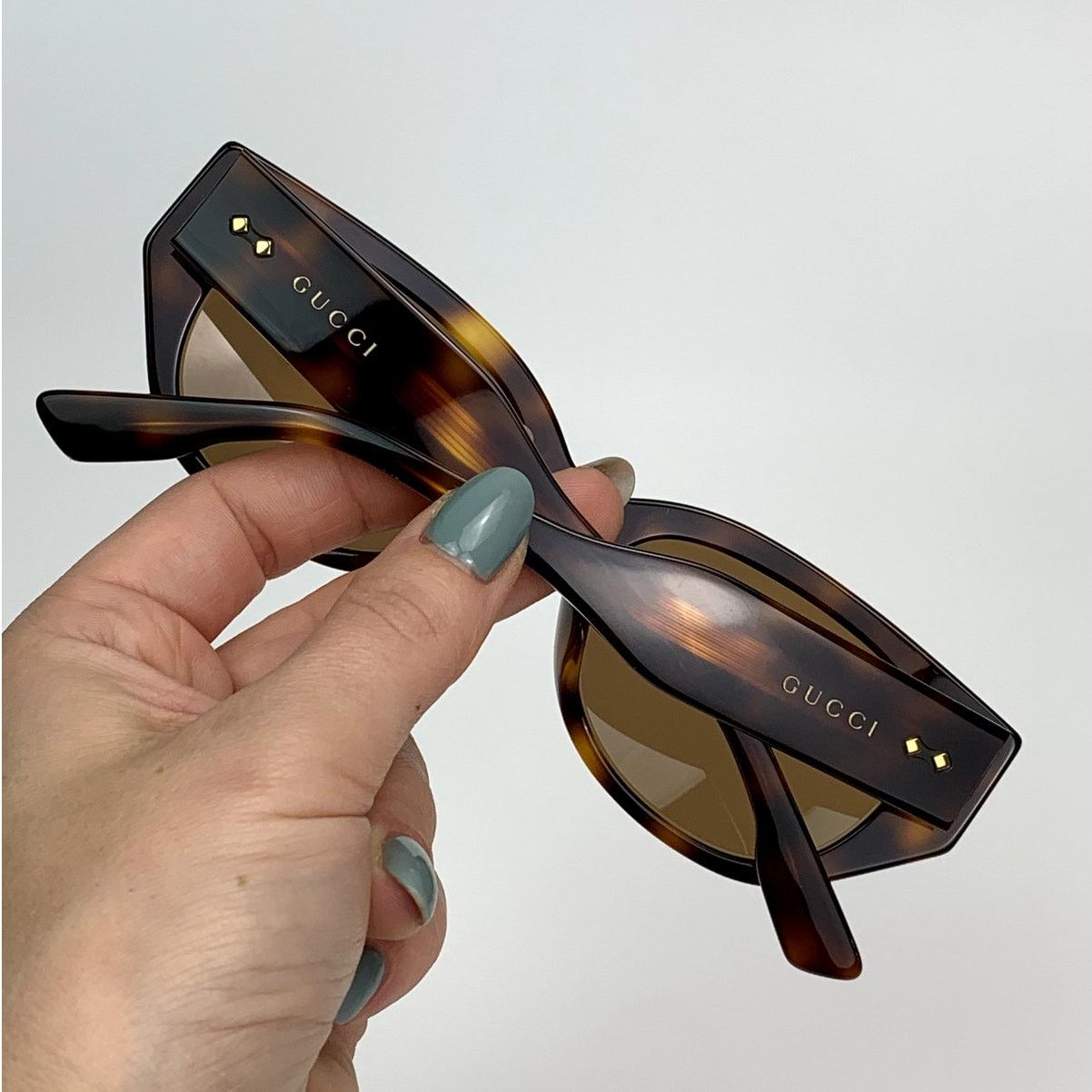 Gucci NEW Gucci GG1532SA 002 Havana Brown Women Authentic Size ONE SIZE - 10 Thumbnail