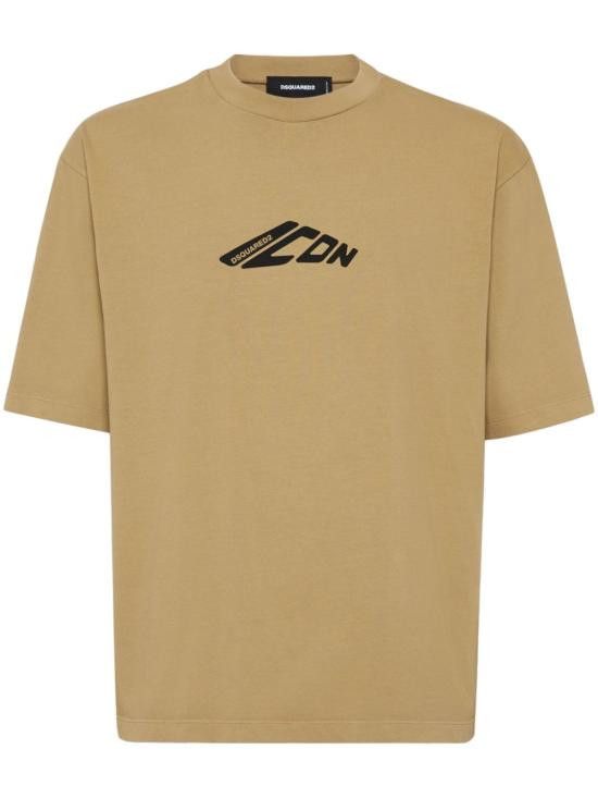 Dsquared2 DSQUARED2 Men T-Shirts S79GC0096 D20033114 Beige Size US M / EU 48-50 / 2 - 1 Thumbnail