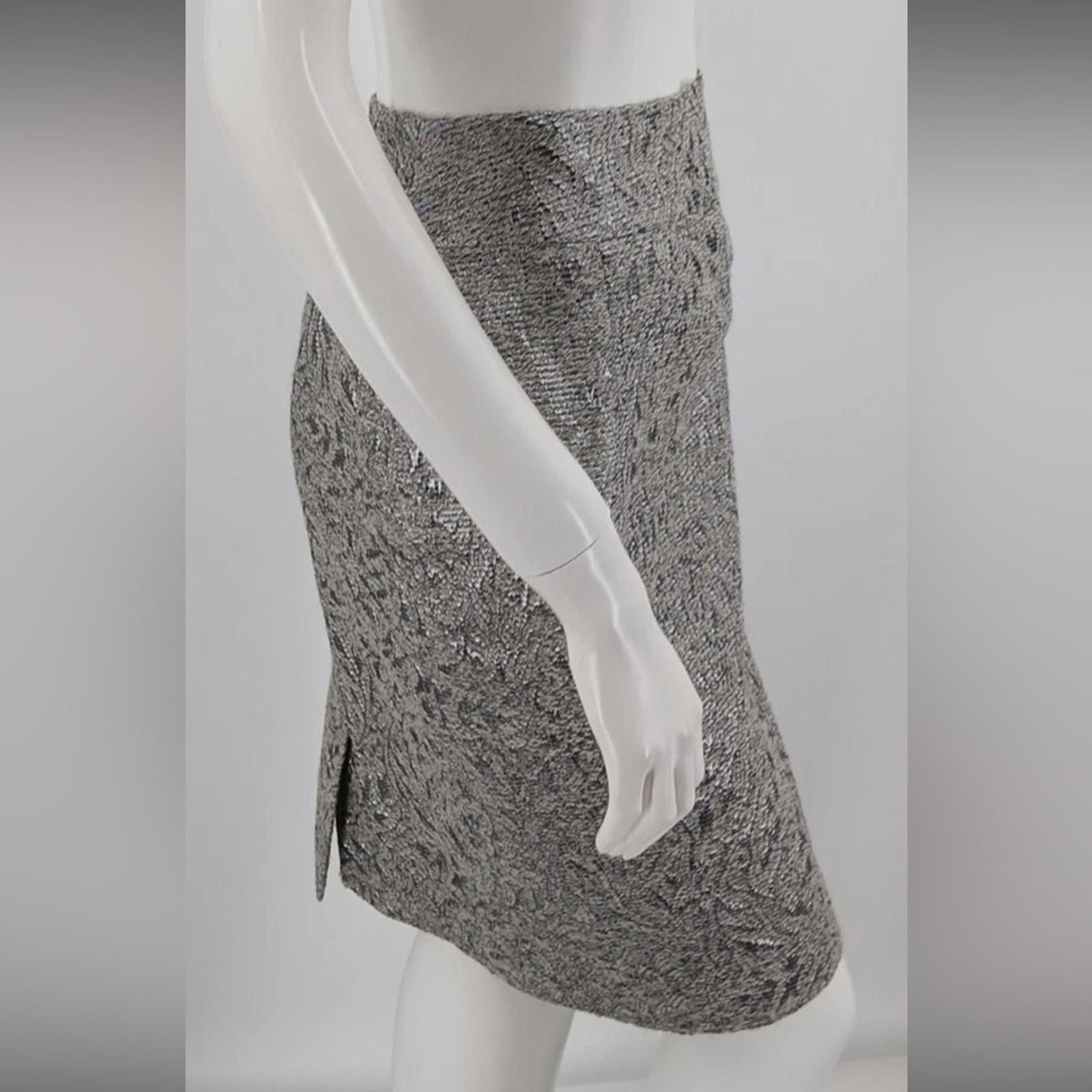 Other Lafayette 148 Sz 2 Skirt Alpaca Wool NEW Metallic Pencil Size 26" / US 2 / IT 38 - 4 Thumbnail