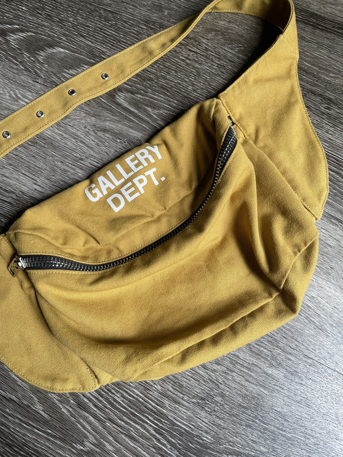 Gallery Dept. Gallery Dept. Yellow Canvas Travel Bumbag Sack Size ONE SIZE - 3 Thumbnail