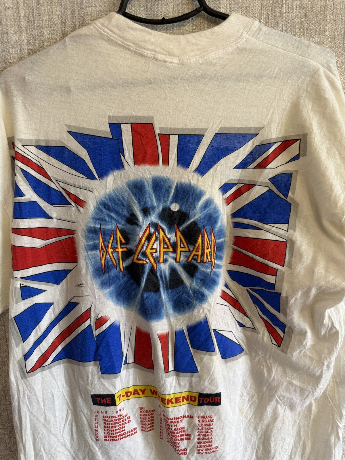 Band Tees Vintage Def Leppard 1992 The 7-Day Weekend Tour Rock T Shirt Size US XL / EU 56 / 4 - 6 Thumbnail