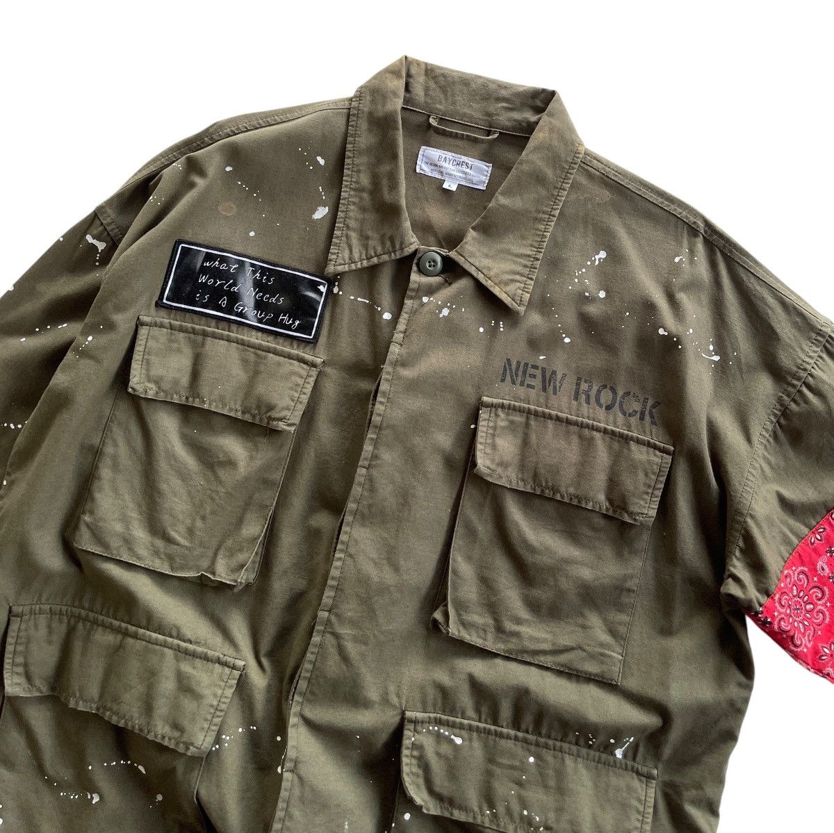 Japanese Brand Baycrest Paint Splash Fatique Field Jacket Size US L / EU 52-54 / 3 - 6 Thumbnail