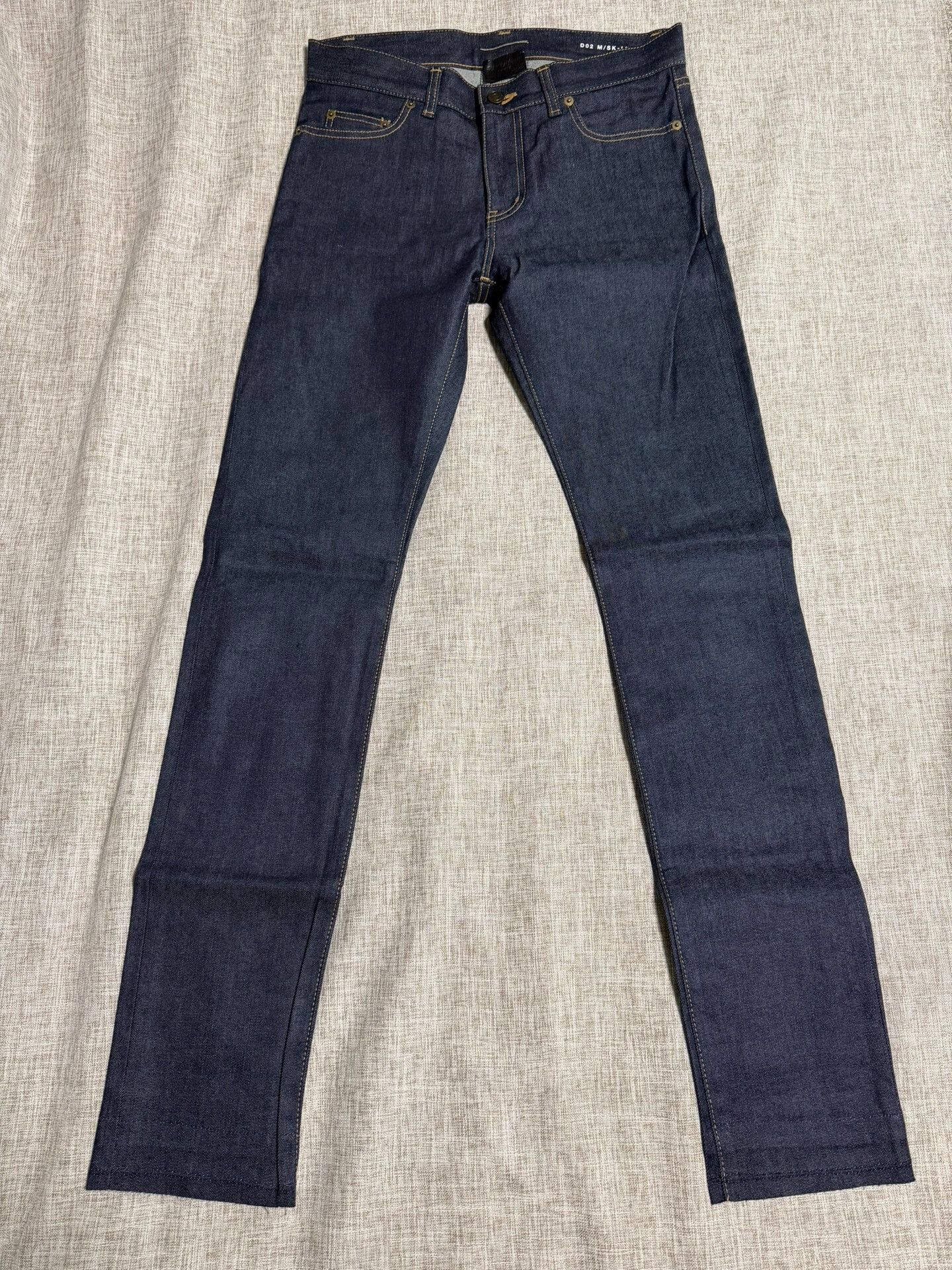 Saint Laurent Paris Saint Laurent Blue Raw Hem Denim Pants Size US 29 - 1 Thumbnail
