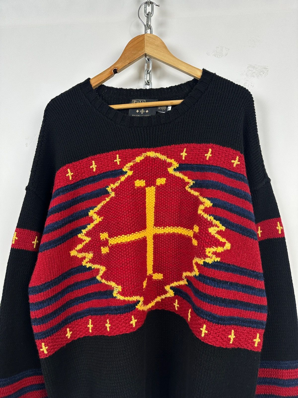 Polo Ralph Lauren Polo Ralph Lauren x Naiomi Glasses Wool/Cashmere Sweater Size US XXL / EU 58 / 5 - 4 Thumbnail