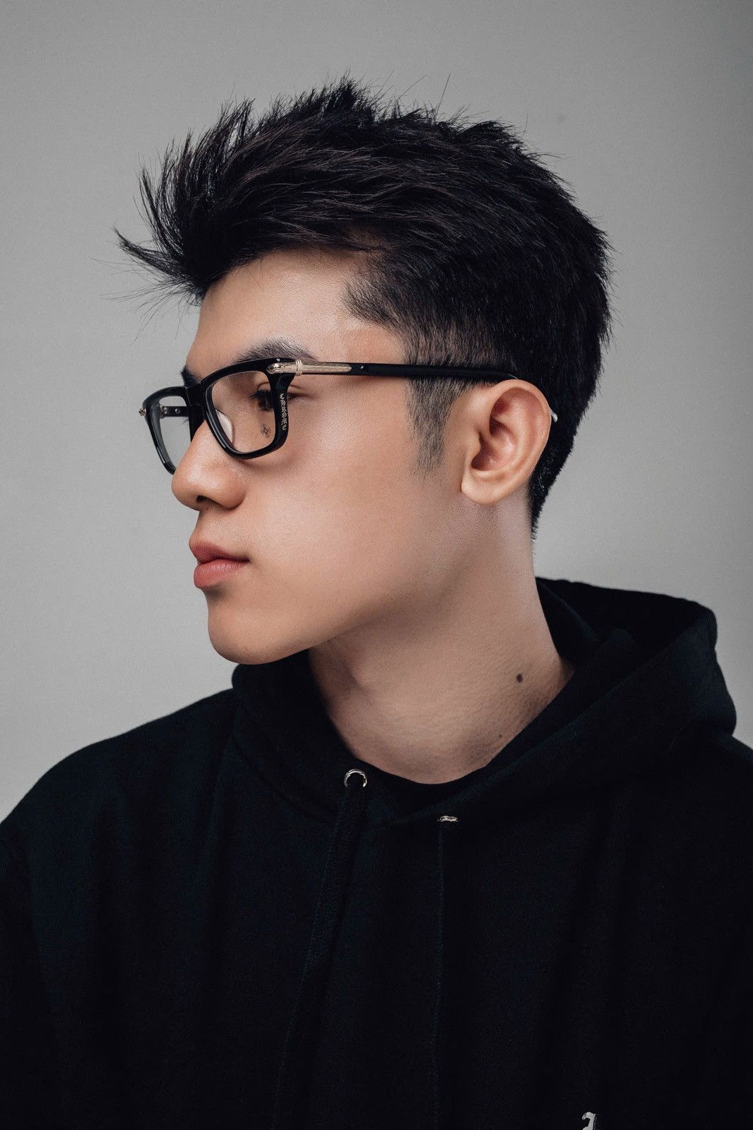 Chrome Hearts CHROME HEARTS LITTLE DINGER BLACK/18KGP GLASSES Size ONE SIZE - 10 Thumbnail