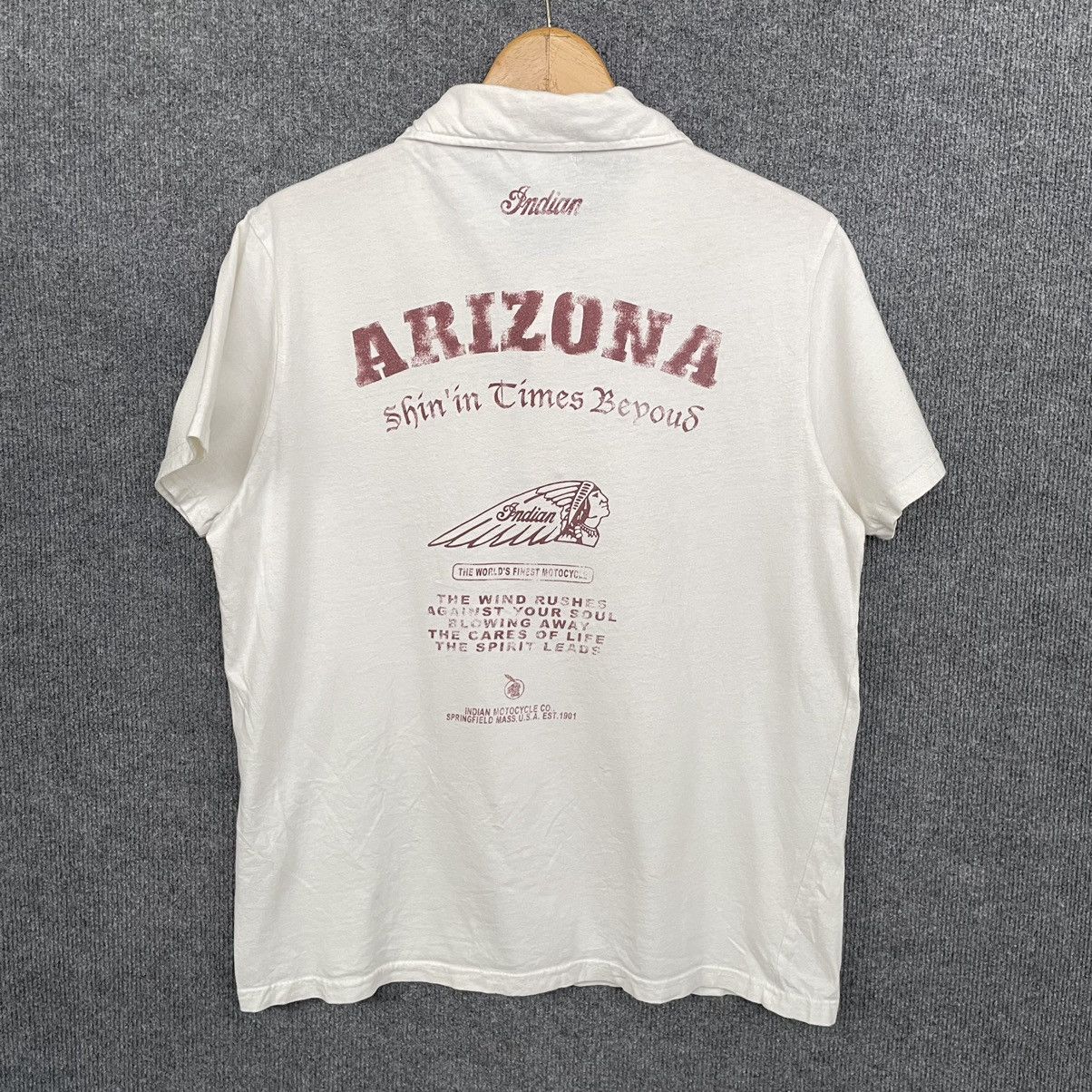 Harley Davidson × Indian Motorcycle × West Coast Choppers Indians Motorcycle Arizona Polo T Shirt Size US L / EU 52-54 / 3 - 1 Thumbnail