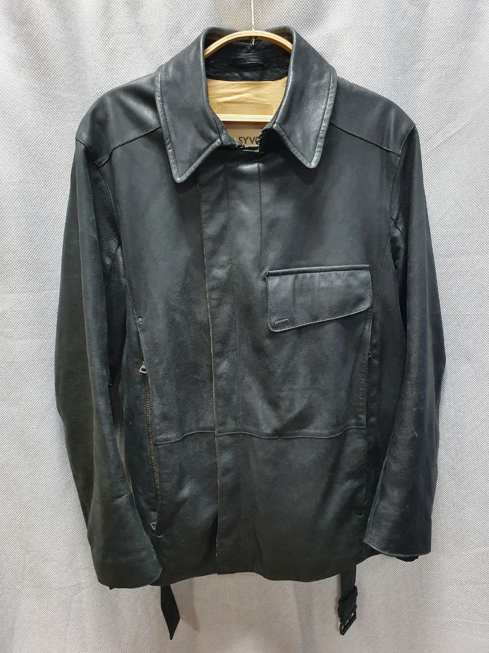 Prada Archive Prada Leather Thick Skin Coat Jacket Size US L / EU 52-54 / 3 - 4 Thumbnail