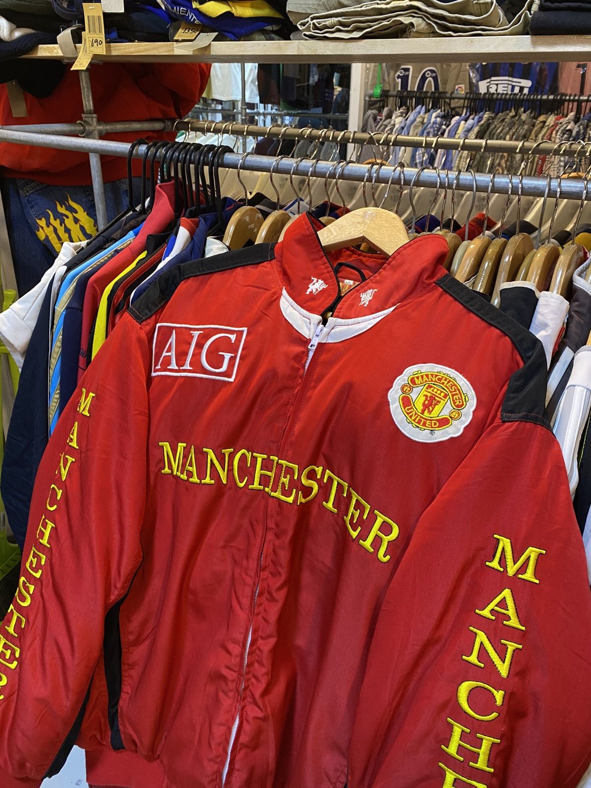 Other Vintage Y2K Manchester United Bomber Jacket Size US XL / EU 56 / 4 - 2 Thumbnail