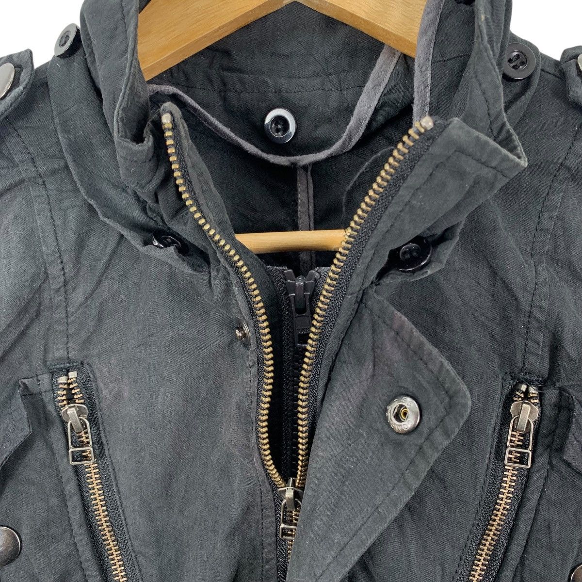 PPFM PPFM PUNK GOTHIC Japanese Brand Fishtail Parka Zipper Jacket Size US S / EU 44-46 / 1 - 3 Thumbnail