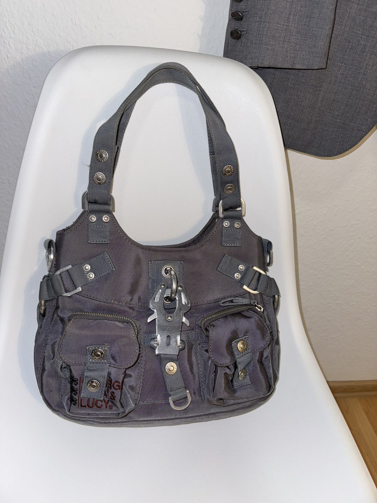 Vintage GEORGE GINA & LUCY Shoulder Bag – Charcoal Gray Size ONE SIZE - 4 Thumbnail
