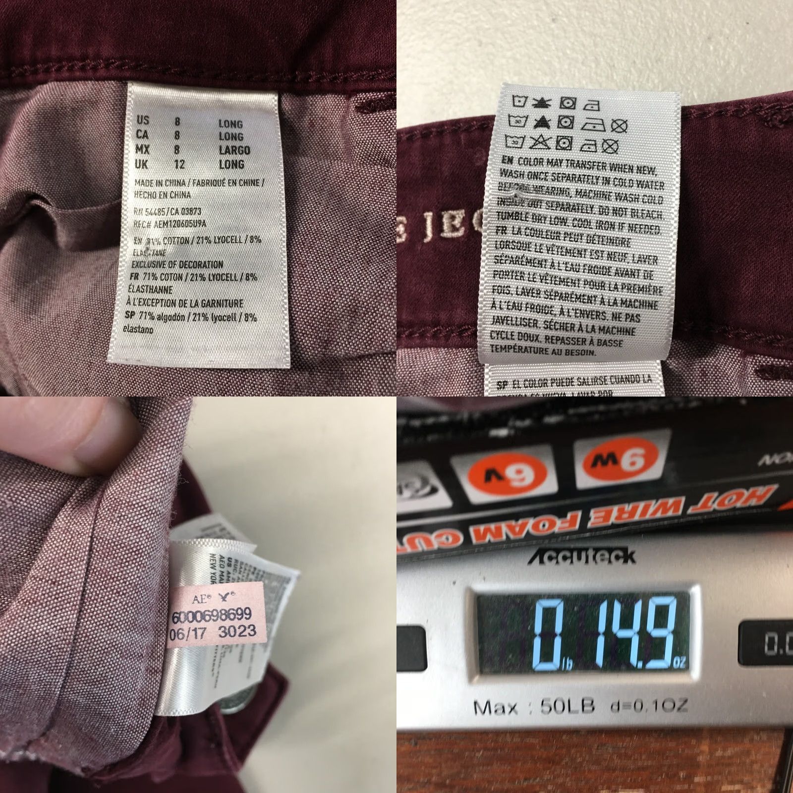 American Eagle Outfitters American Eagle Outfitters Hi-Rise Jegging Jeans Womens 8 Red Button Stretch Zip Adult Regular Size 8 Denim Warm Season 4-Pocket Size 30" / US 8 / IT 44 - 10 Thumbnail