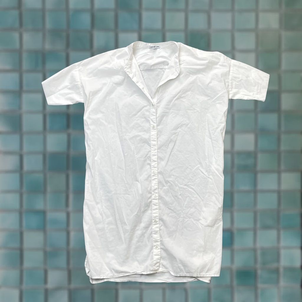 James Perse James Perse Shirt Womens 2 White Long Cotton Button Front Side Slit Regular Fit Casual Sleeve-Btn Front-White Size XS / US 0-2 / IT 36-38 - 1 Thumbnail